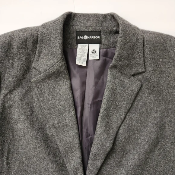 Vintage Sag Harbor Wool Rich Blend Jacket Blazer - Picture 8 of 16